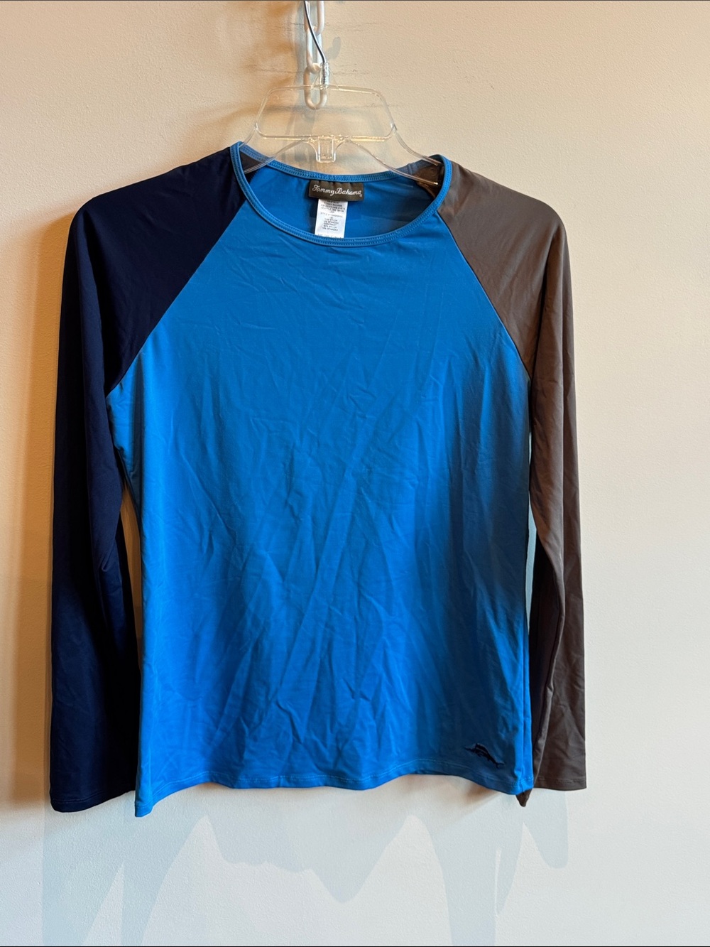 Tommy Bahama Boys Blue Raglan Long-Sleeve SunShirt